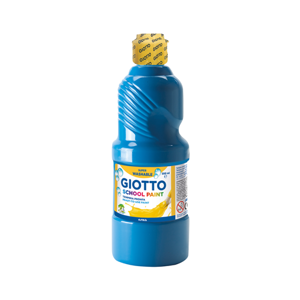 Témpera líquida Giotto 500 ml. Azul claro