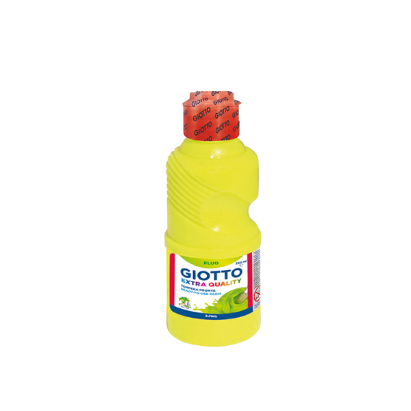 Témpera fluorescente Giotto 250 ml Amarilla