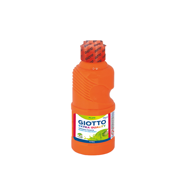 Témpera fluorescente Giotto 250 ml. Naranja