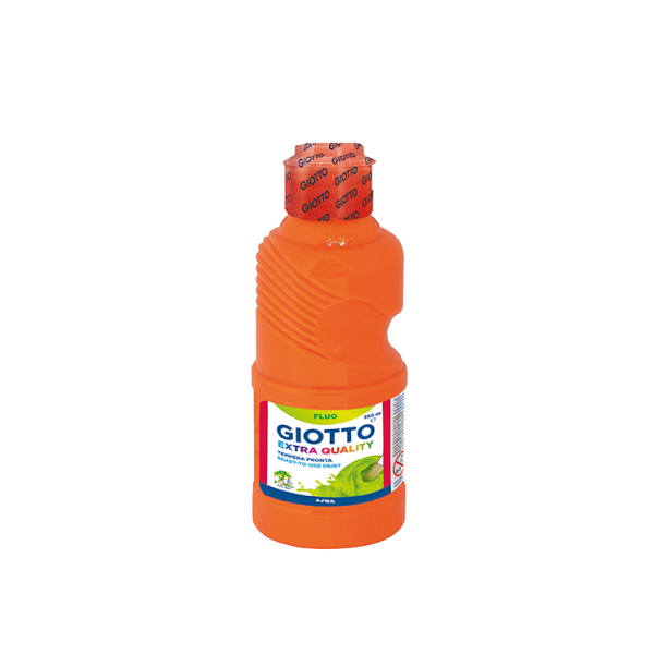 Témpera fluorescente Giotto 250 ml Naranja