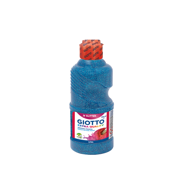 Témpera purpurina Giotto 250 ml Azul
