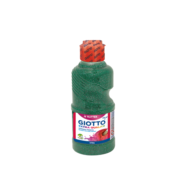 Témpera purpurina Giotto 250 ml Verde