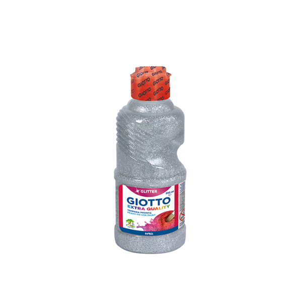 Témpera purpurina Giotto 250 ml Plata