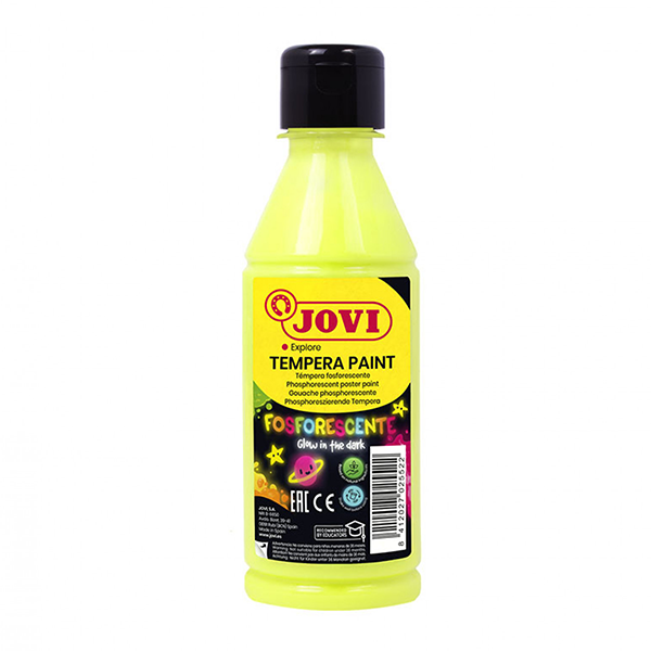 Témpera fosforescente Jovi 250 ml Amarillo