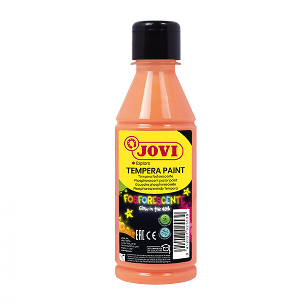 Pintura fosforescente Jovi 250 ml. Naranja 250 ml.