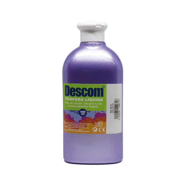 Témpera metalizada Descom 500 ml Violeta