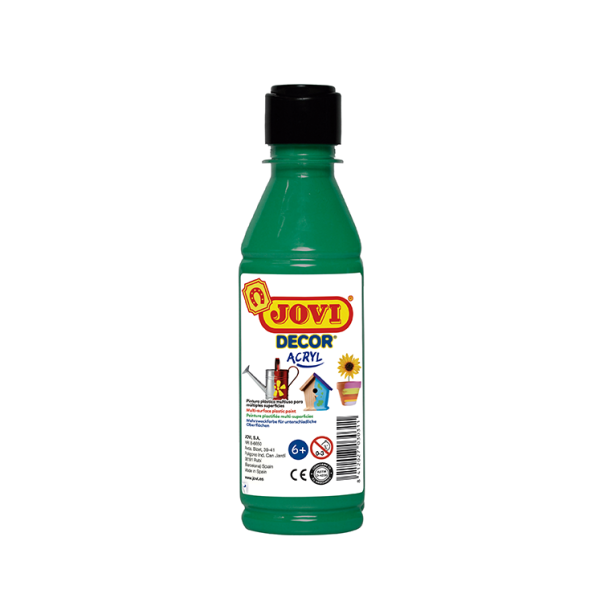 Pintura multiuso Jovidecor 250 ml. Verde oscuro