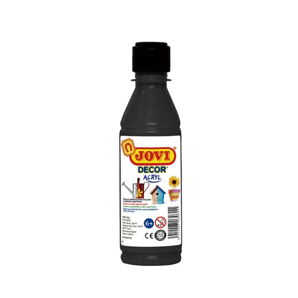 Pintura multiuso Jovidecor 250 ml. Negro