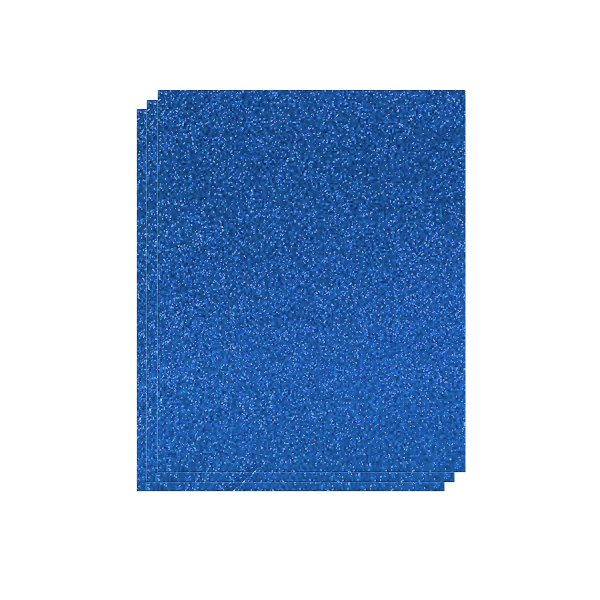 Plancha Eva 40x60 cm purpurina Azul claro. Bolsa 3 u.