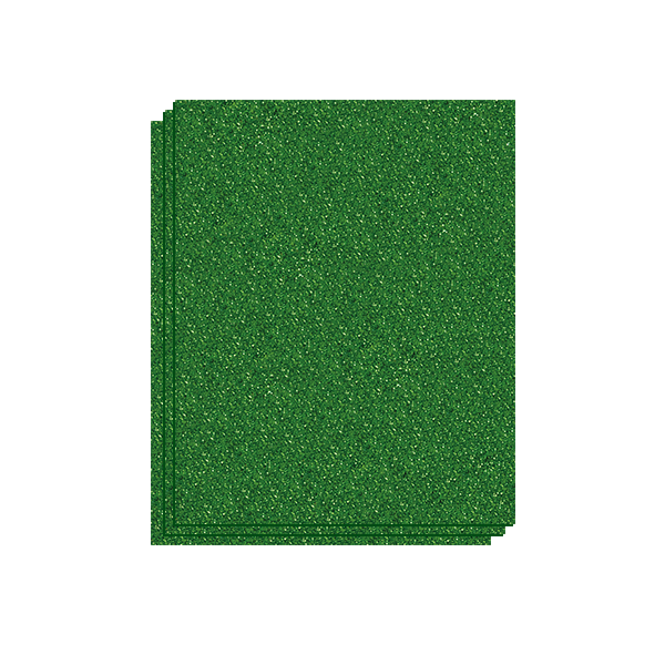 Plancha Eva 40x60 cm purpurina Verde osc. Bolsa 3 u.