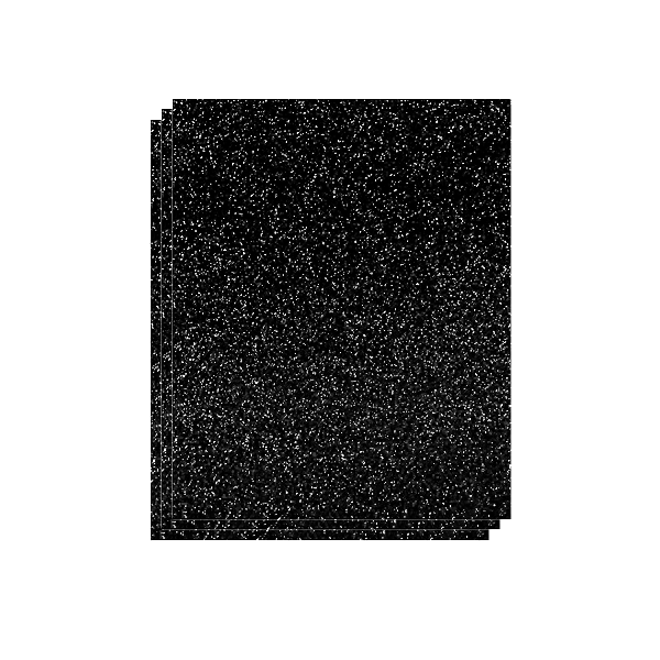 Plancha Eva 40x60 cm purpurina Negra. Bolsa 3 u.