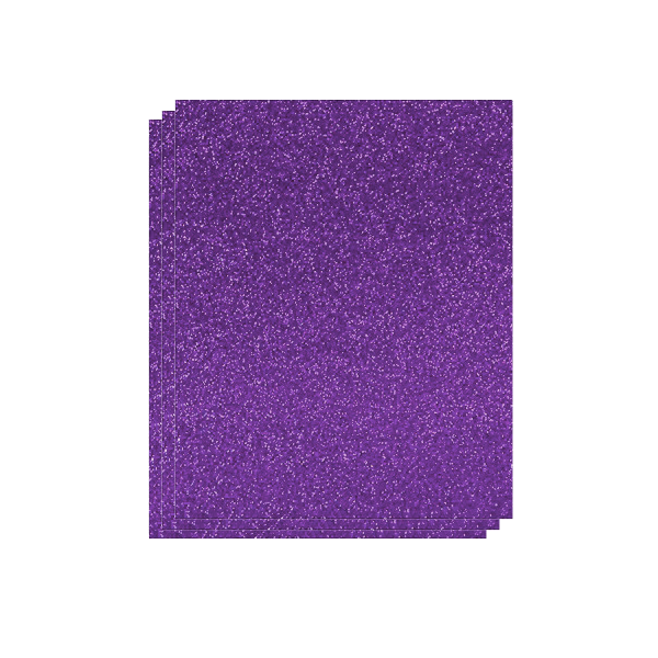 Plancha Eva 40x60 cm purpurina Violeta. Bolsa 3 u.