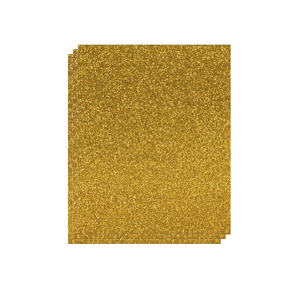 Plancha Eva 40x60 cm purpurina Oro. Bolsa 3 u.