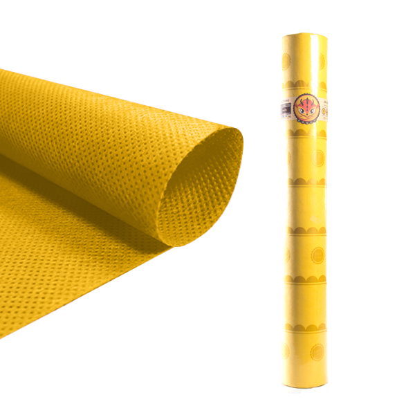 Rollo tejido bondy Amarillo 80 cm x 25 m