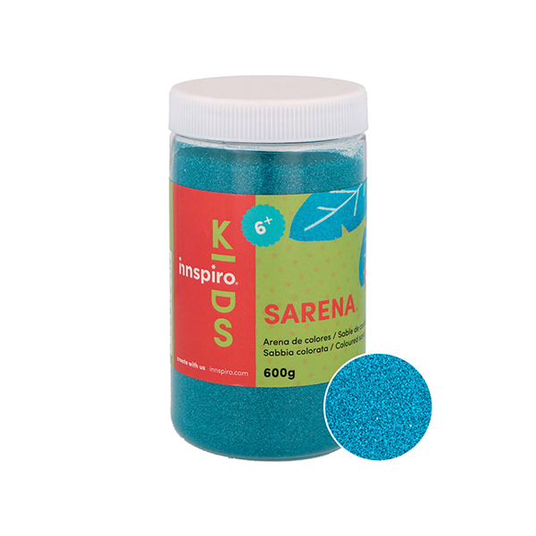 Arena colores Azul. Bote 600 g.