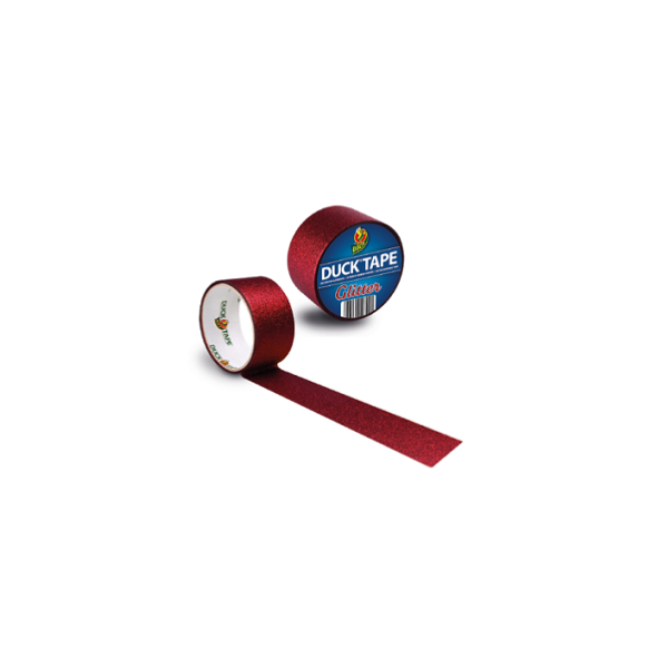 Cinta americicana Duck tape Rojo Glitter