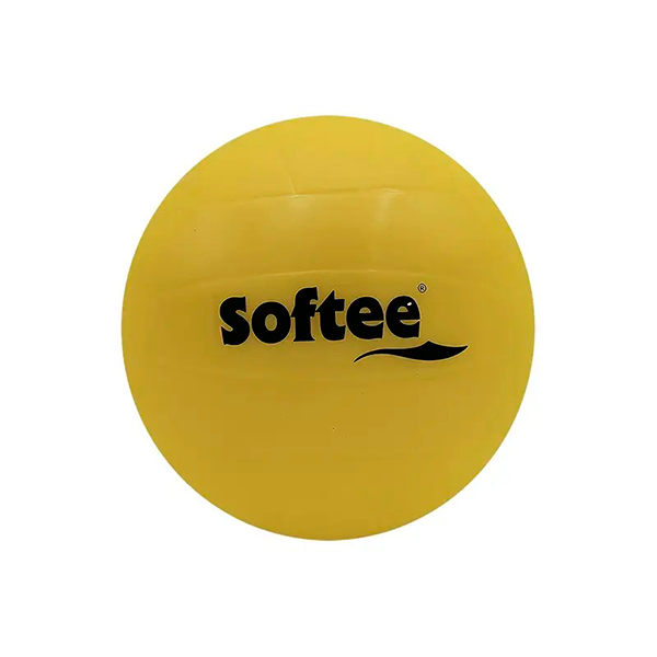 Pelota polivalente lisa Flexi 18 cm Amarilla