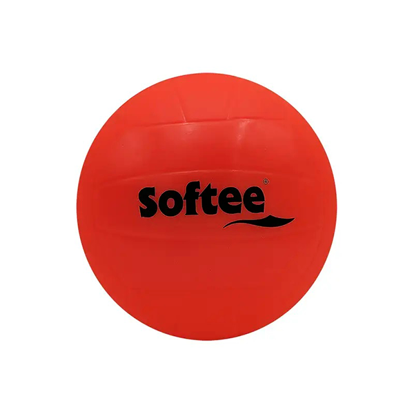 Pelota polivalente lisa Flexi 18 cm Roja