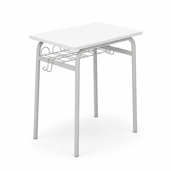 Pupitre 277 60x50 cm T4 pata Gris encimera Blanca