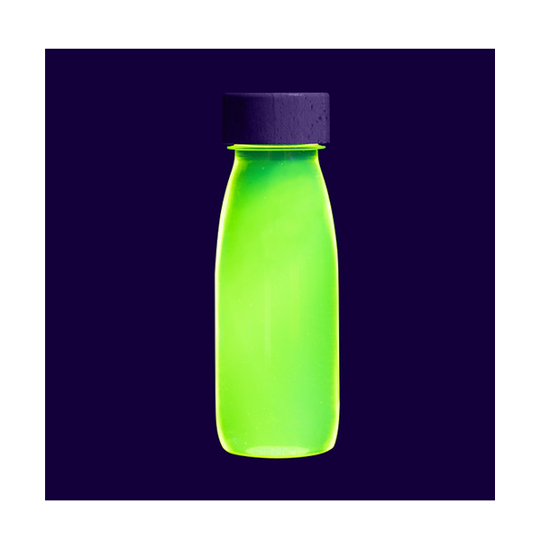 Botella sensorial flotante UV amarillo