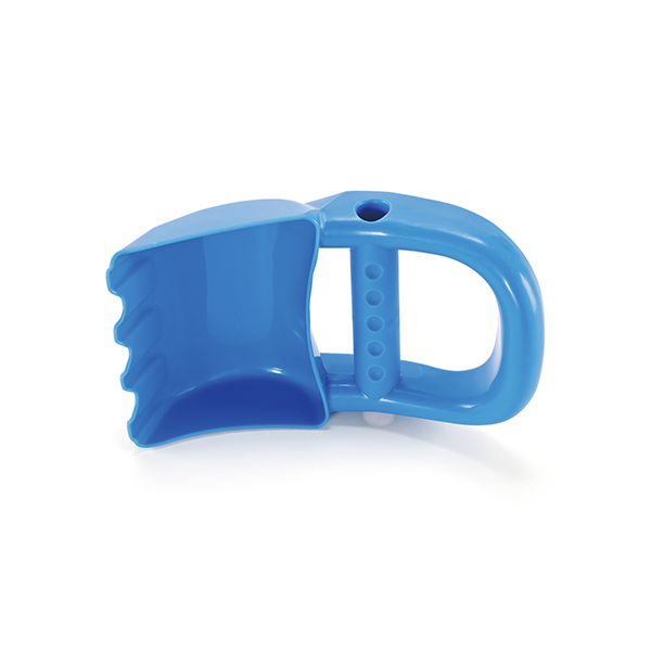Rastrillo de mano azul