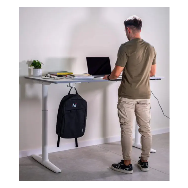 Mesa elevable TONA 120x60 cm. Blanca