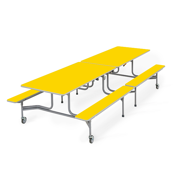 Mesa TTX13 305x75 cm. alt. 74 cm. Amarillo