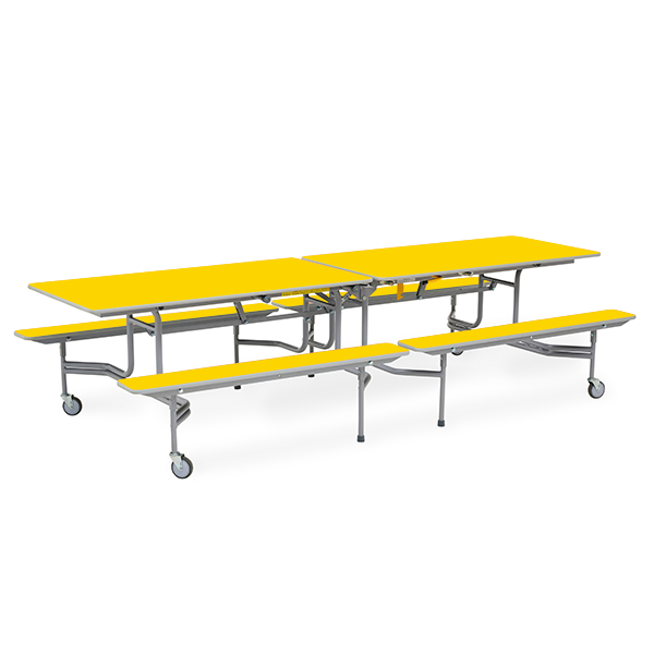 Mesa TTX13 305x75 cm. alt. 74 cm. Amarillo