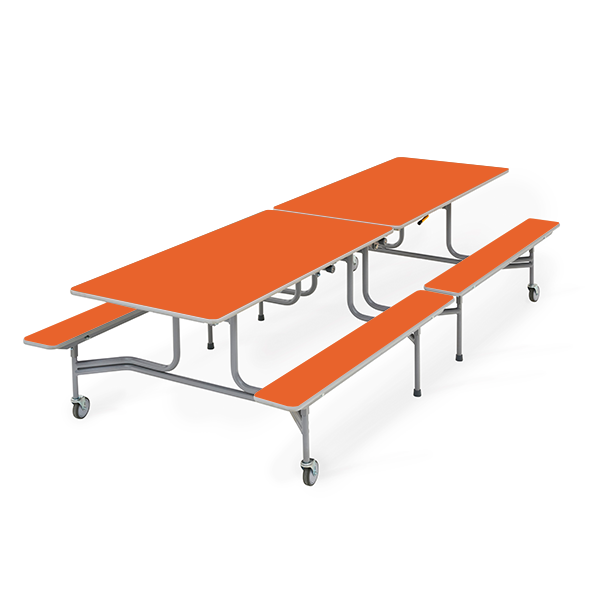 Mesa TTX13 305x75 cm. alt. 68 cm. Naranja