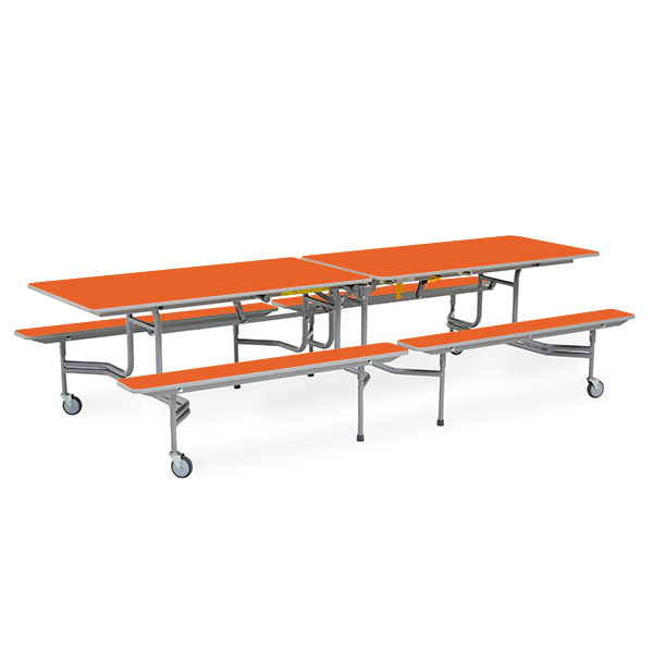 Mesa TTX13 305x75 cm alt. 68 cm Naranja