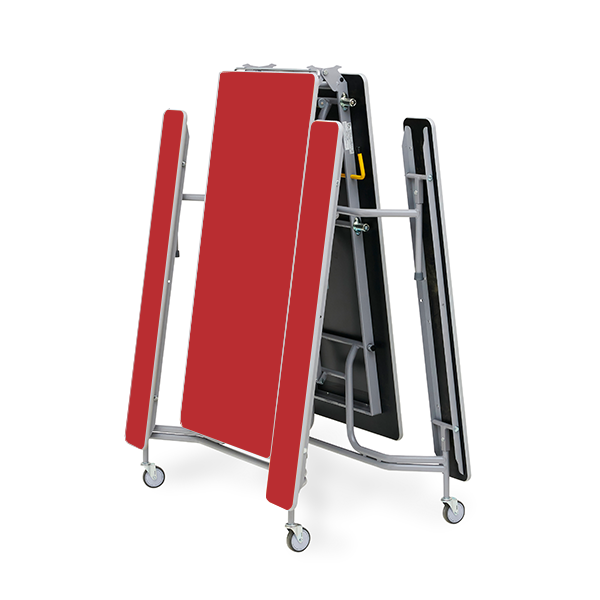 Mesa TTX13 305x75 cm alt. 68 cm Rojo