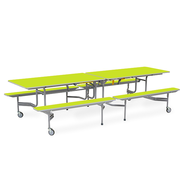 Mesa TTX13 305x75 cm. alt. 66 cm. Verde claro